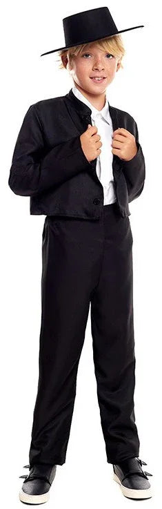 Disfraz de Cordobés Negro para Niño Cordobeses Partilandia