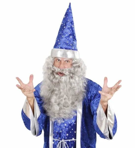 Barba Gris Larga para Adulto COMPLEMENTOS Widmann