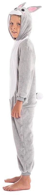 Disfraz de Conejo Gris de Peluche Infantil Conejo Partilandia