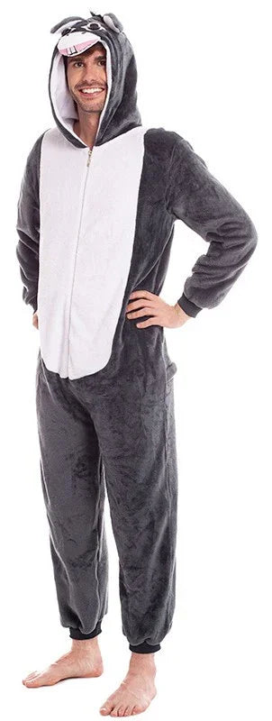 Disfraz de Burro Gris de Peluche para Adulto Burro y Mula Partilandia