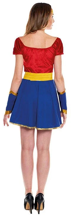 Disfraz de Wonder Lady Corto para Mujer Wonder Woman Partilandia