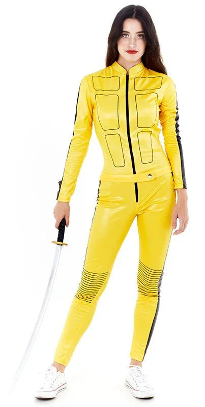 Disfraz de Kill Bill Amarillo para Mujer Cine y TV Partilandia