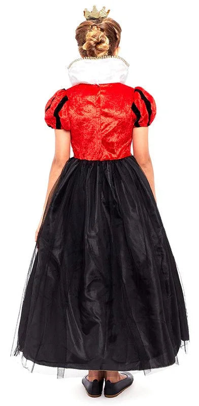 Disfraz de Reina de Corazones Estilosa para Niña Reina de Corazones Partilandia