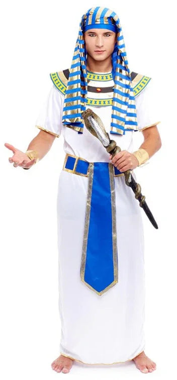 Disfraz de Faraón Egipcio Azul para Hombre Egipcios Partilandia