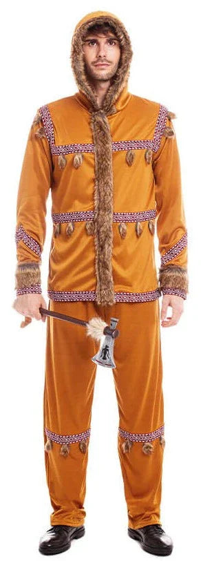 Disfraz de Esquimal del Polo Norte Marrón para Hombre Esquimales Partilandia