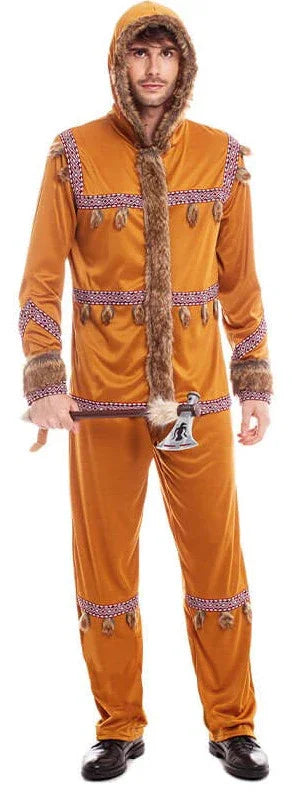 Disfraz de Esquimal del Polo Norte Marrón para Hombre Esquimales Partilandia