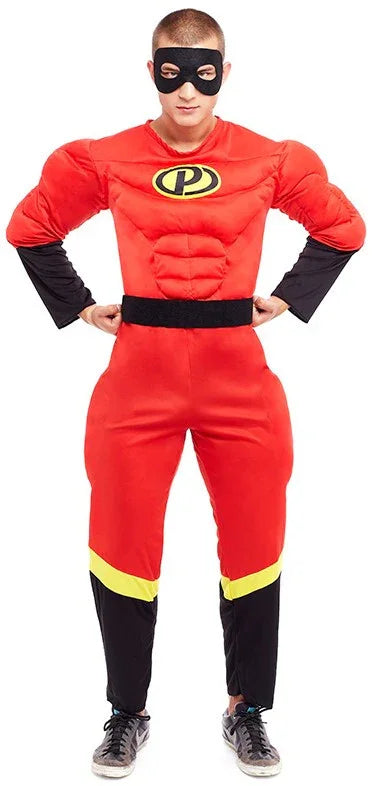 Disfraz de Superhéroe Increíble Musculoso para Hombre Los Increíbles Partilandia