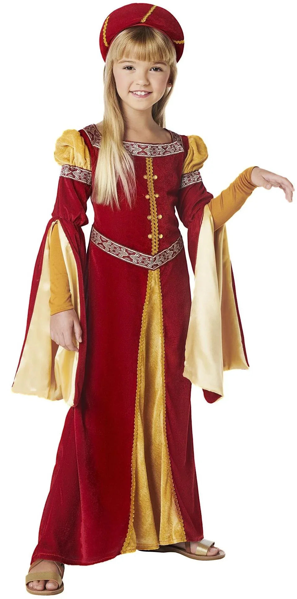 Disfraz de Dama Medieval de la Corte para Niña Medieval Infantiles Kimokawaii