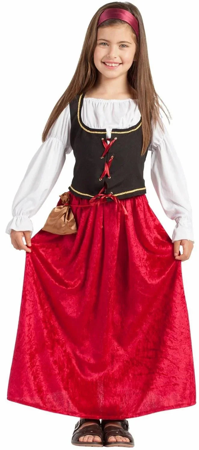 Disfraz de Tabernera Infantil Medieval Infantiles Kimokawaii