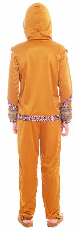 Disfraz de Esquimal del Polo Norte Marrón para Niño Esquimales Infantiles Partilandia