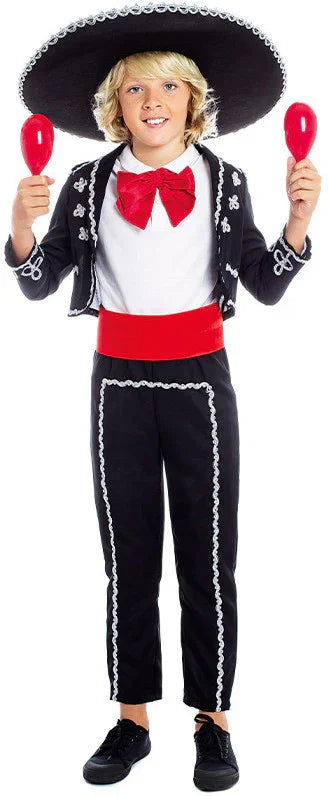 Disfraz de Mariachi Mejicano Clásico para Niño Mexicanos Infantiles Partilandia