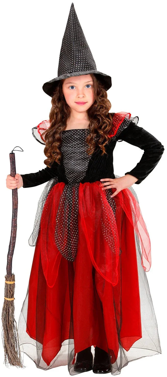 Disfraz de Bruja Burdeos Largo Infantil Brujas Widmann
