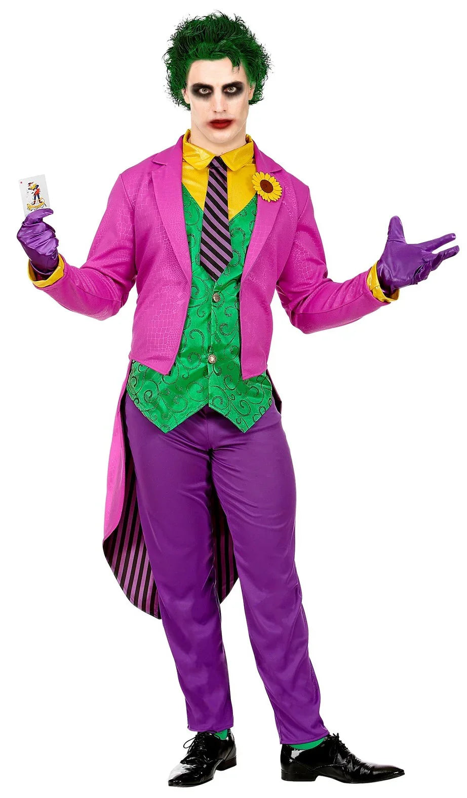 Disfraz de Joker Loco con Frac para Hombre Joker Widmann