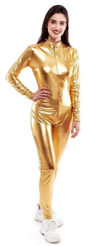 Malla Dorada Metalizada para Mujer Mallas y Maillots Partilandia