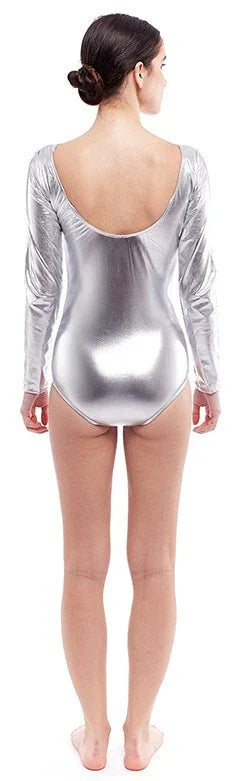 Body Plateado Metalizado para Mujer Mallas y Maillots Partilandia