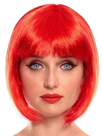 Peluca Roja Estilo Bob Pelucas Rojas Partilandia