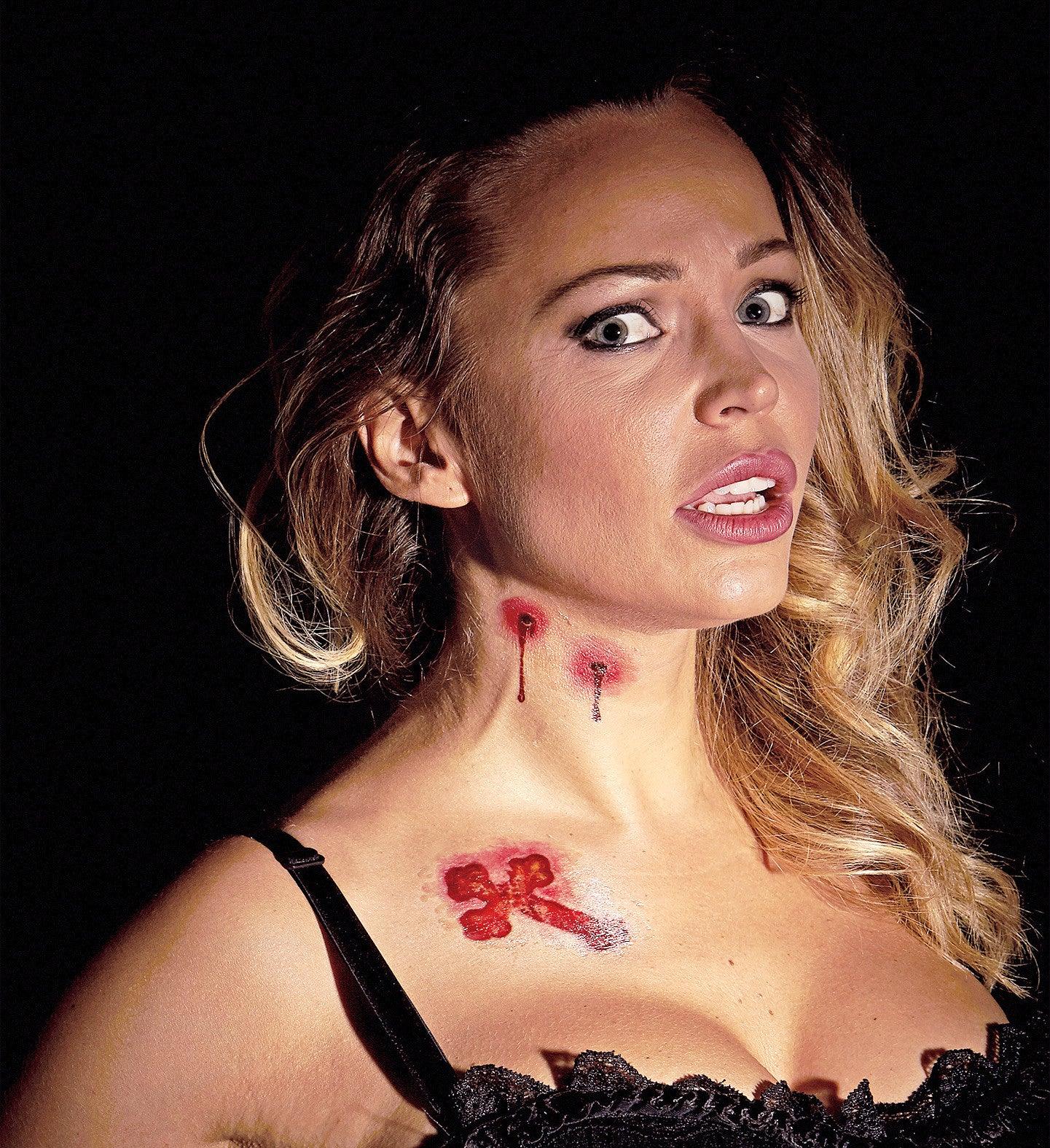 Kit de Tatuajes de Mordiscos de Vampiro Vampiros y vampiresas Widmann