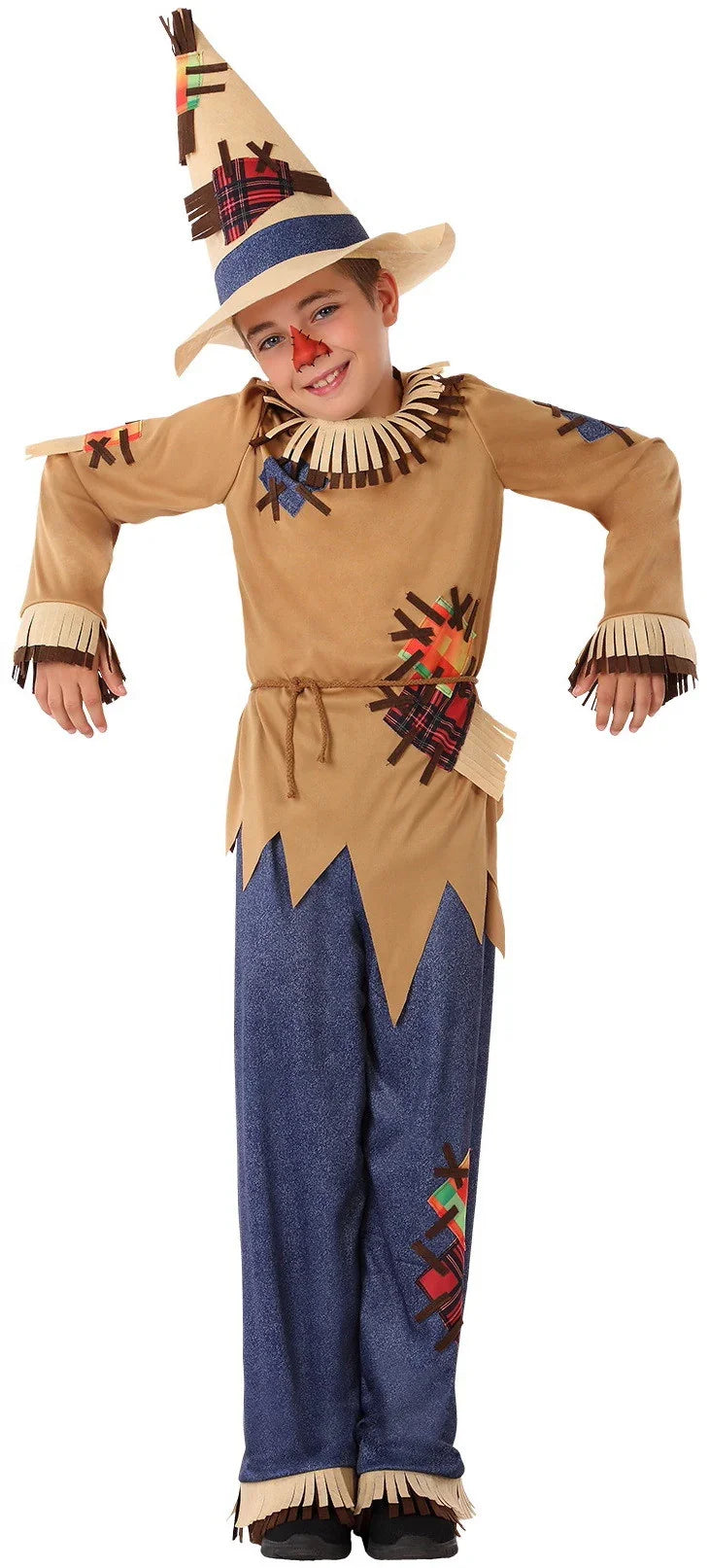 Disfraz de Espantapájaros Divertido para Niño Mago de OZ Atosa