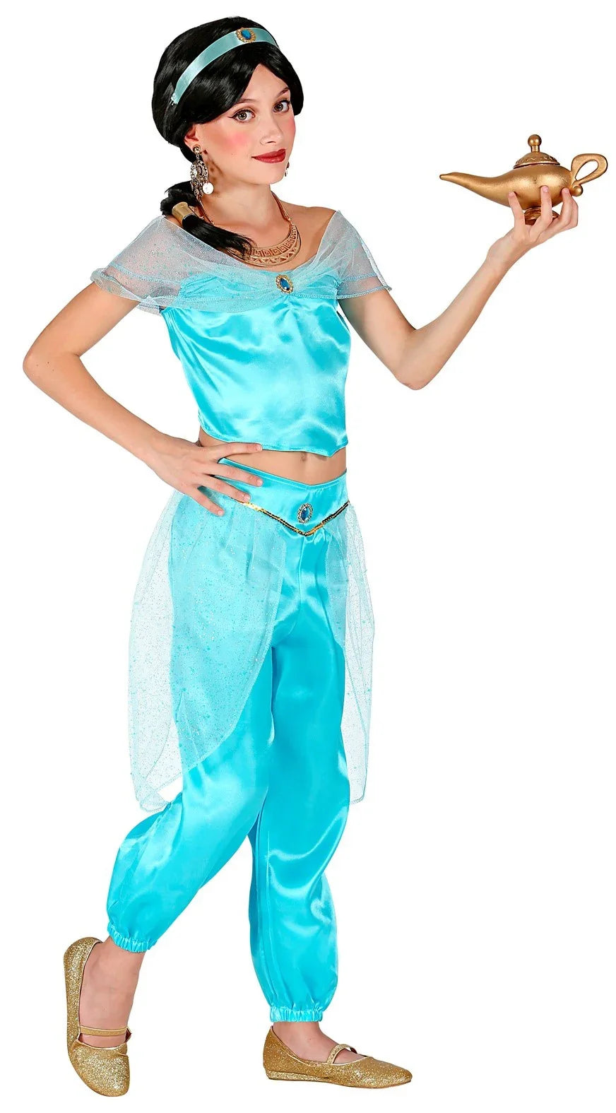 Disfraz de Jasmine de Aladdín para Niña Jasmine Widmann