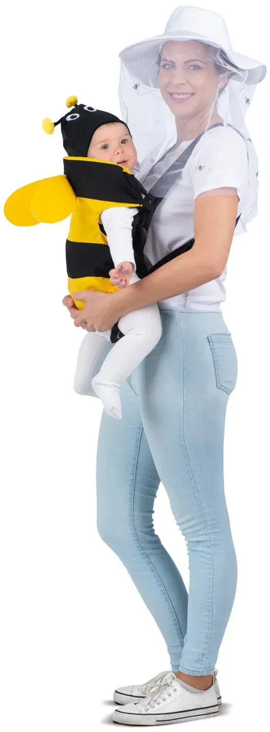 Disfraz de Apicultor con Abeja Cubremochila para Bebé y Adulto Abejas Viving