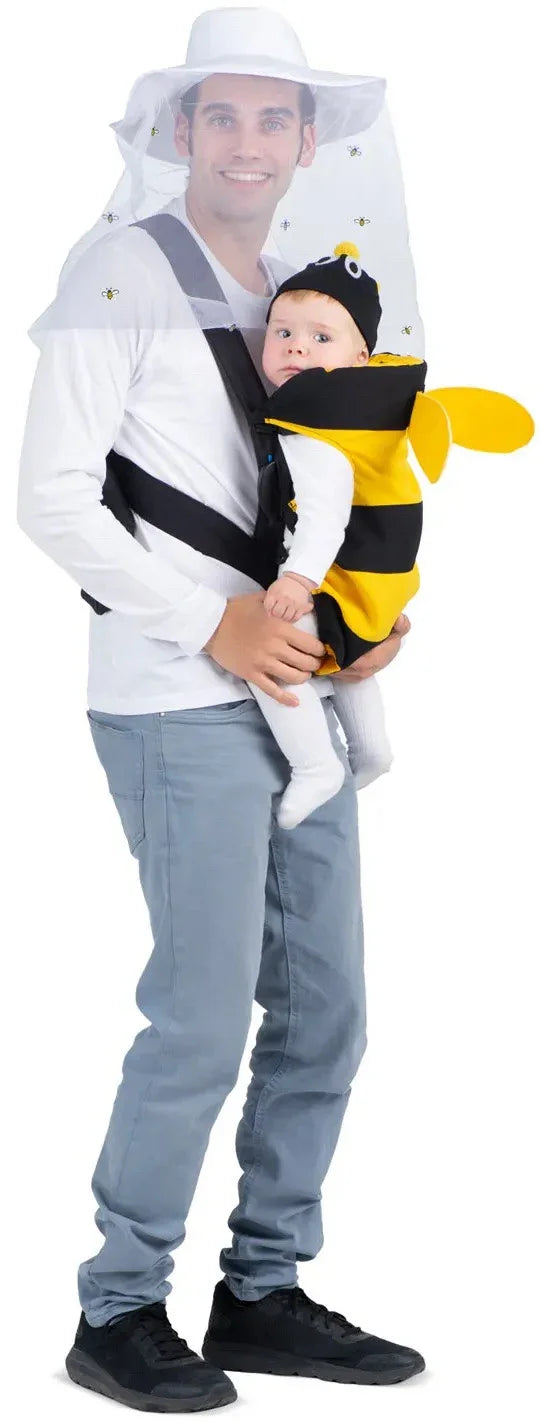 Disfraz de Apicultor con Abeja Cubremochila para Bebé y Adulto Abejas Viving