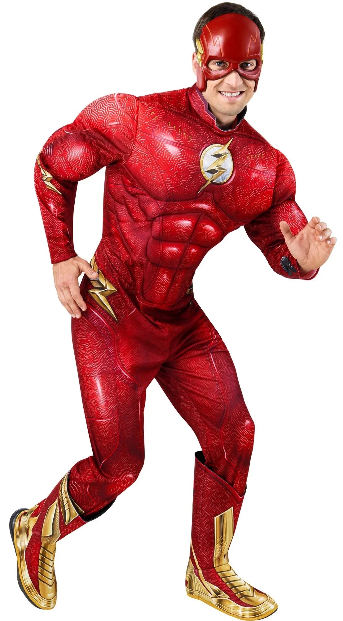 Disfraz de The Flash Musculoso Premium para Hombre Flash Rubies