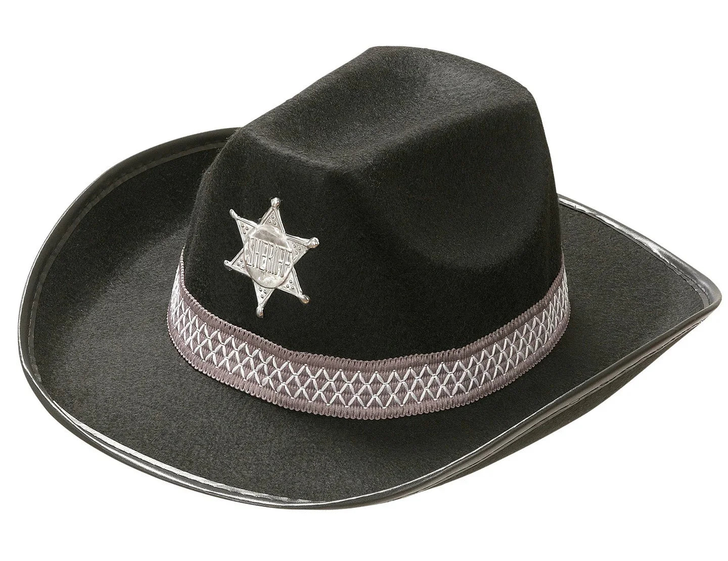 Sombrero de Sheriff Negro Infantil Sombreros de Vaquero Widmann