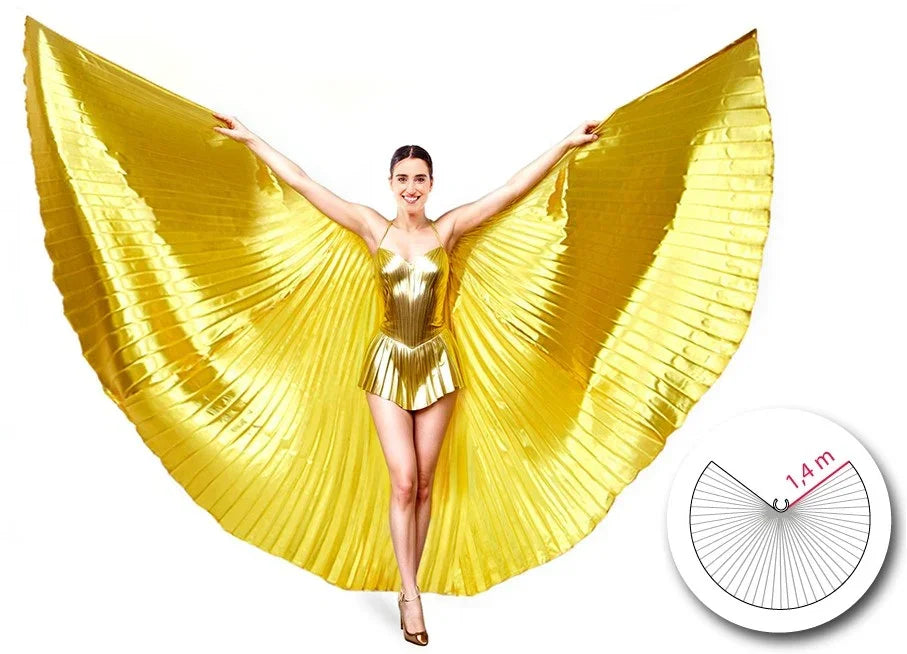 Capa de Alas Doradas para Adulto Capas Partilandia