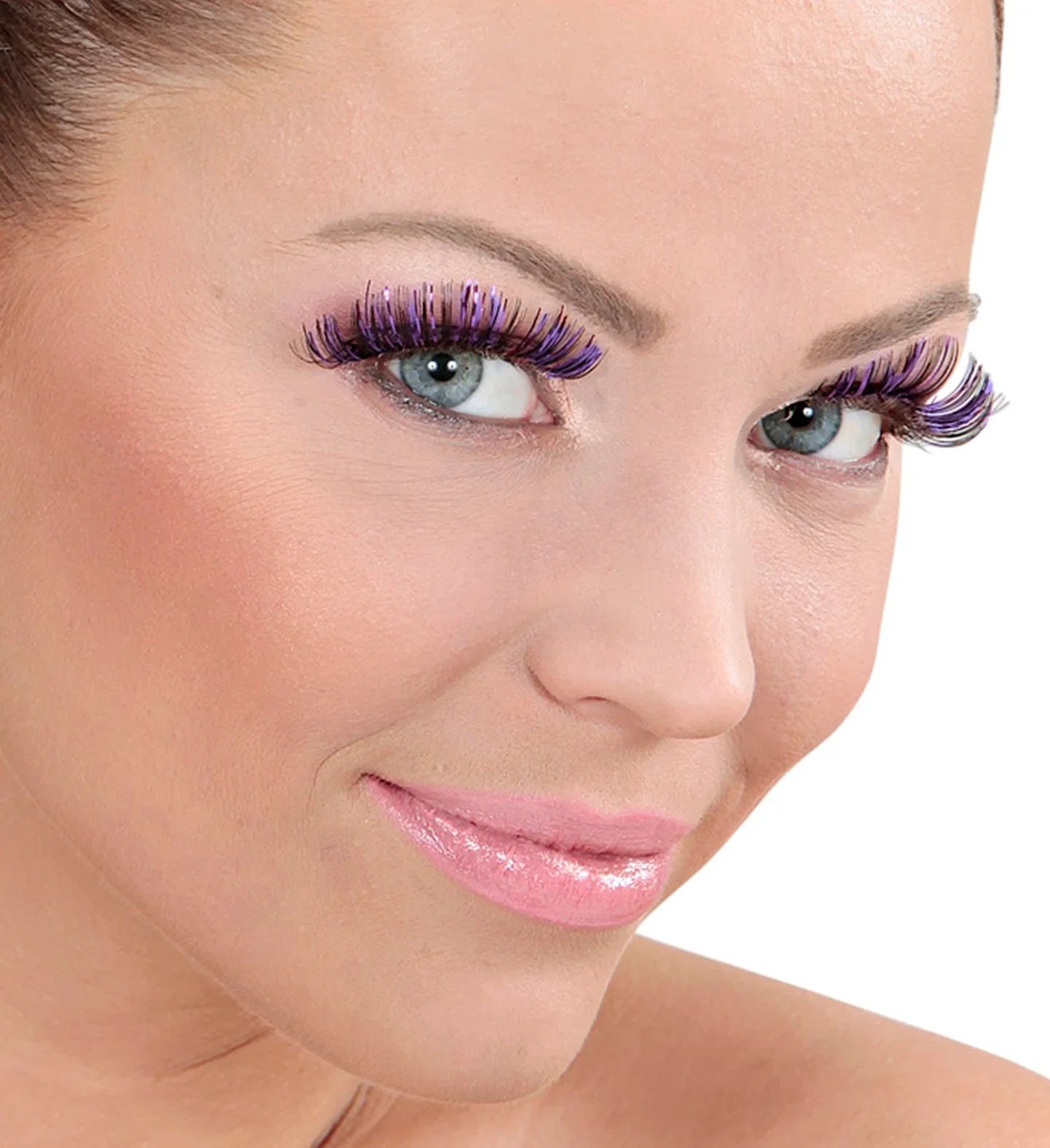 Pestañas con Lame Azul o Morado Pestañas Widmann