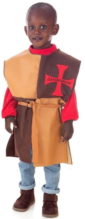 Túnica de Caballero Medieval Marrón para Niño Medieval Infantiles Llopis