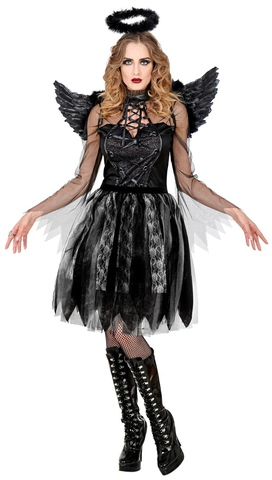 Falda Negra de Halloween para Mujer Accesorios Halloween Widmann