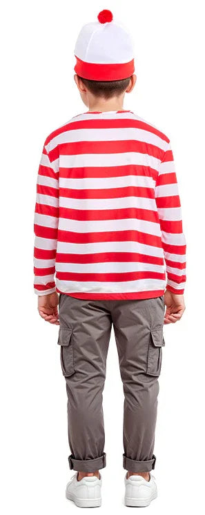 Camiseta Wally de Rayas Rojas y Blancas Infantil Chaquetas, Chalecos y Camisas Partilandia