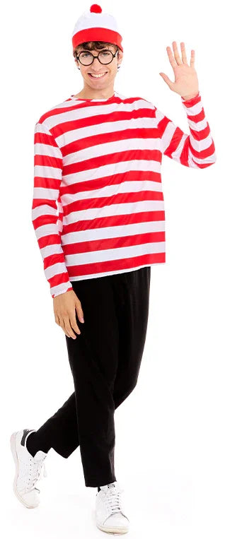 Camiseta Wally de Rayas Rojas y Blancas para Adulto Chaquetas, Chalecos y Camisas Partilandia