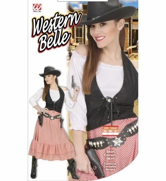 Disfraz de Western Belle para Mujer Indios y Vaqueros Widmann