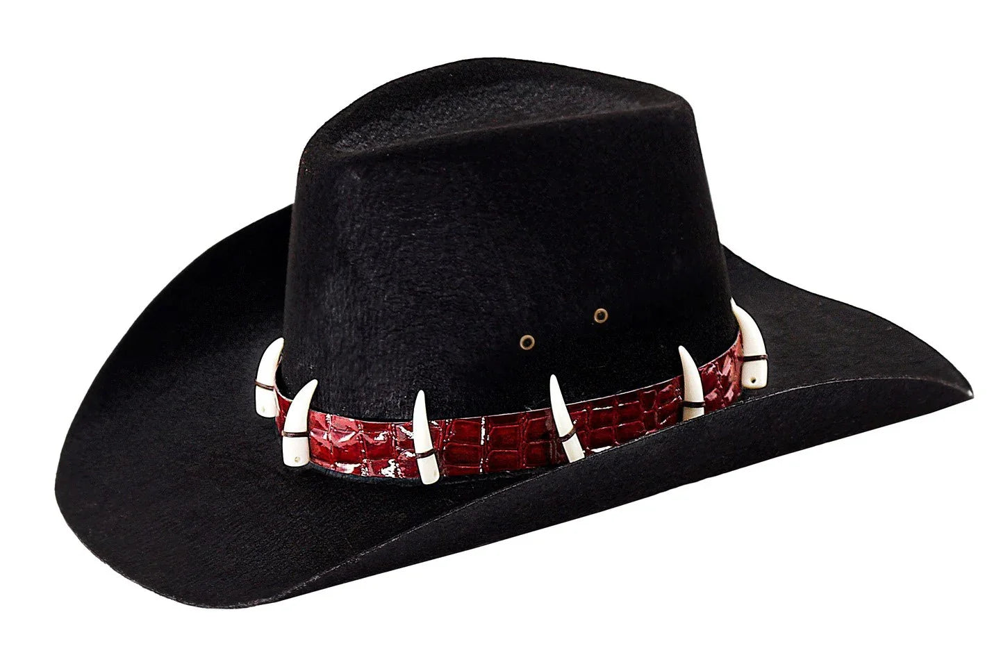 Sombrero de Cocodrilo Dundee Negro con Dientes Sombreros y Gorros Widmann