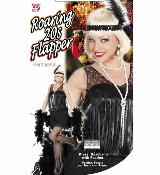 Disfraz de Charlestón Años 20 Negro para Mujer Años 20 Charleston y Gangster Widmann