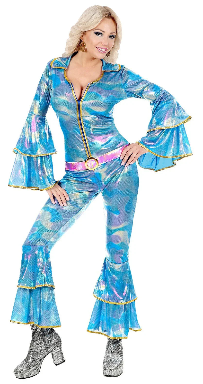 Disfraz de Chica Disco Estilo Años 70 para Adulto Disco Widmann
