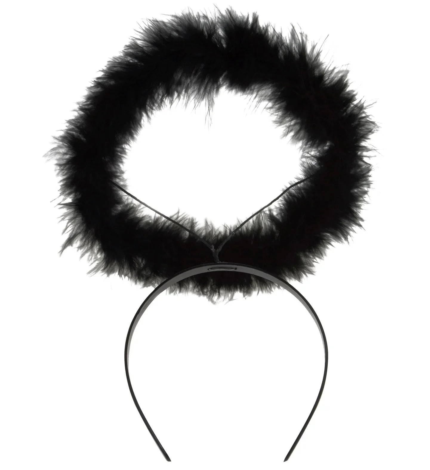 Diadema con Aureola Negra de Ángel Caido Accesorios Halloween Widmann