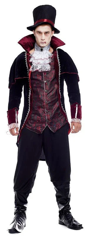Disfraz de Vampiro con Sombrero para Hombre Vampiros y vampiresas Partilandia