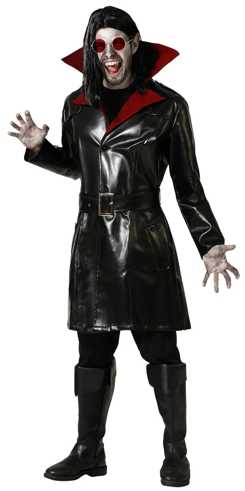 Disfraz de Vampiro con Chaqueta Negra para Hombre Vampiros y vampiresas Atosa