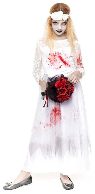 Disfraz de Novia Zombie Infantil Novias Cadáver Partilandia