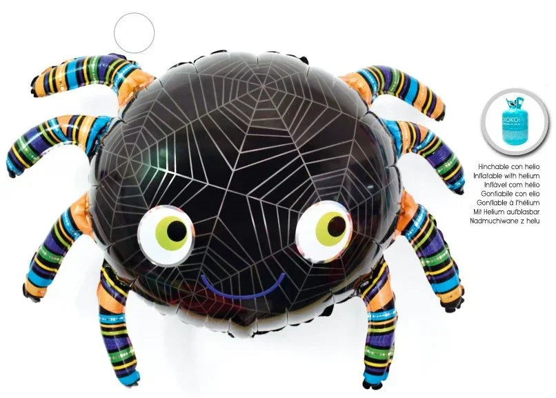 Globo de Araña para Decoración de Halloween Globos de Halloween Partilandia