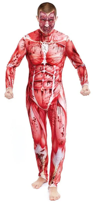 Disfraz de Cuerpo Humano sin Piel para Hombre Disfraces Halloween Partilandia