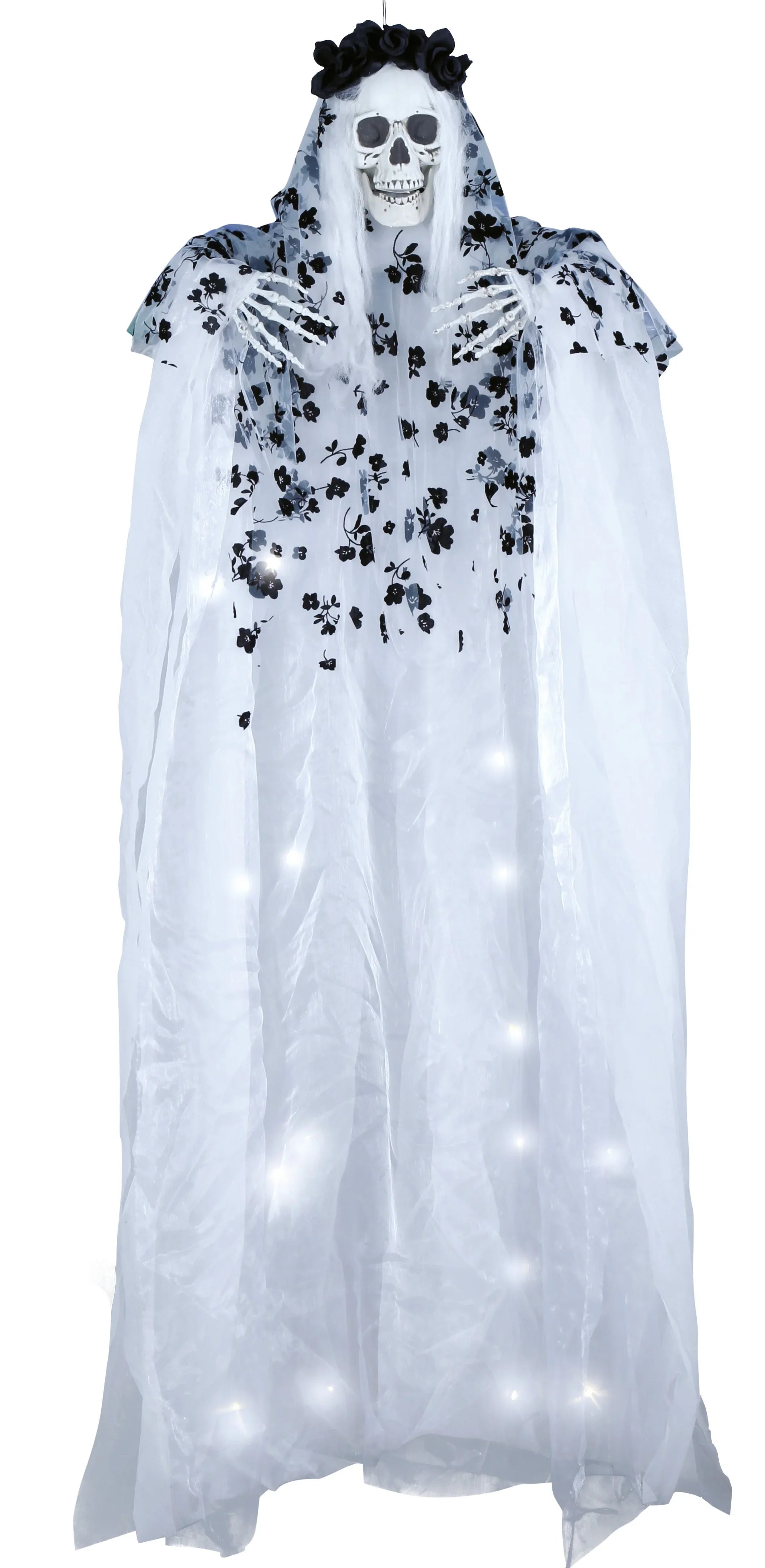 Esqueleto de Catrina Colgante con Luz de 180cm Decoración Halloween Guirca