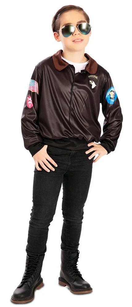 Cazadora de Piloto Aviador para Niño Pilotos y Aviadores EuroCarnavales