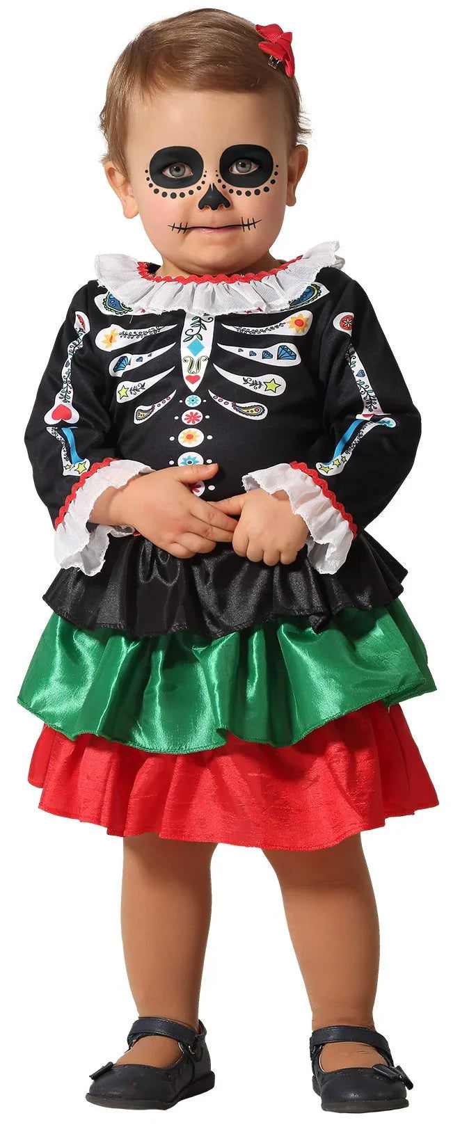 Disfraz de Catrina para Bebé Catrina Atosa