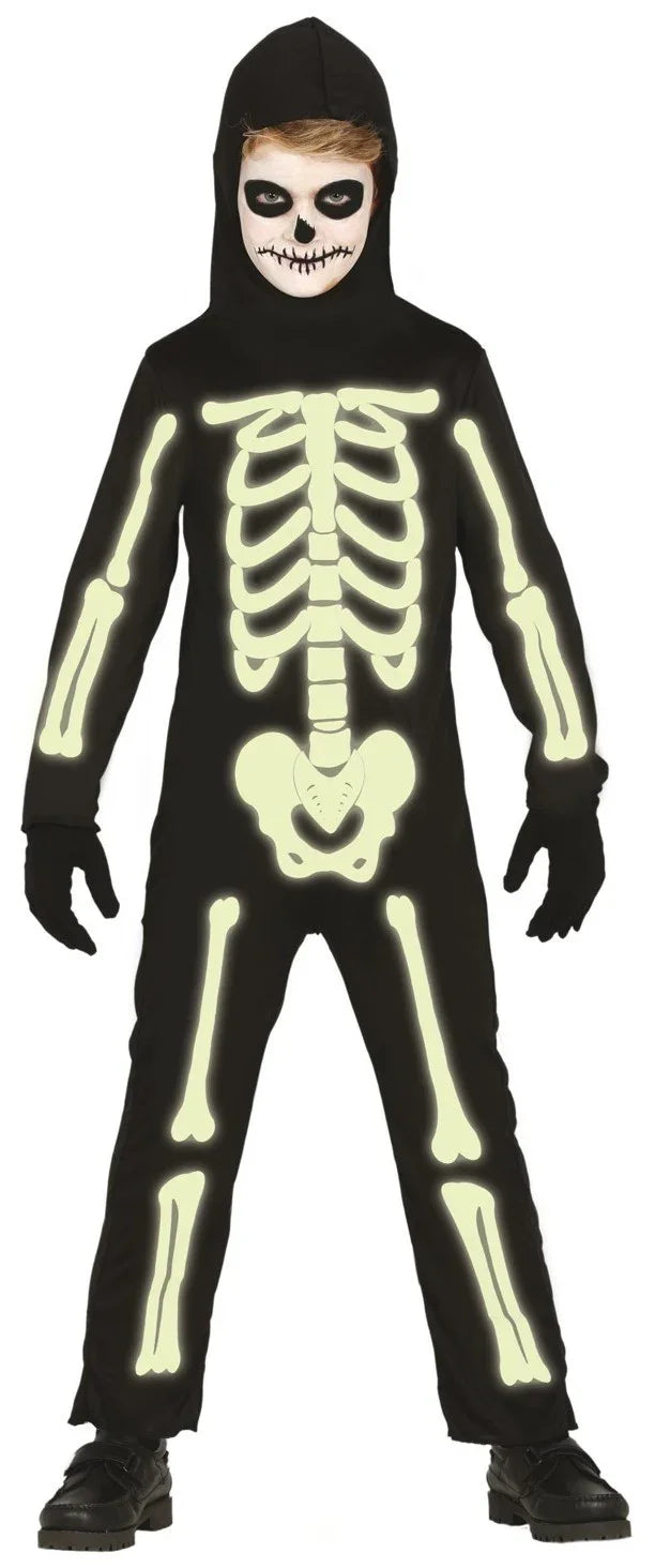 Disfraz de Esqueleto Fluorescente para Niño Esqueletos Guirca