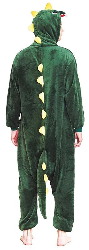 Disfraz de Dinosaurio Verde de Peluche para Adulto Dragón y Dinosaurio Partilandia
