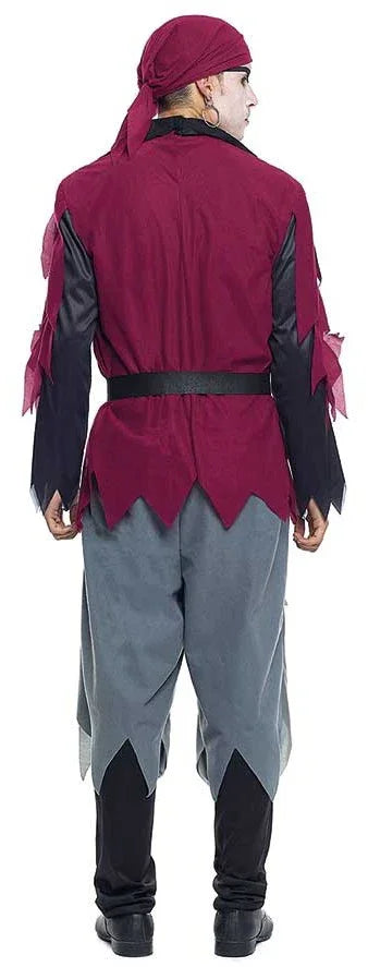 Disfraz de Esqueleto Bucanero para Adulto Pirata Partilandia