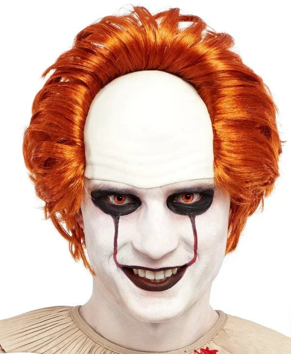 Peluca de Penny el Payaso Diabólico Pelirroja con Calva Pennywise Partilandia